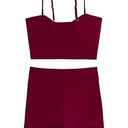 Bananhot Crop Top With High-Waist Shorts Co-Ords image 3