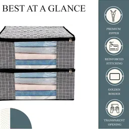 AMAK INC Black Fabric Multi-Utility Wardrobe Organisers image 4