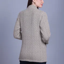 AREEMAS Women Suede Open Front Jacket image 3