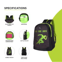 Harissons Unisex Typography Backpack image 3