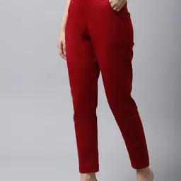 Valles365 by S.C. Women Plus Size Pack Of 2 Regular Fit Woolen Trousers image 4