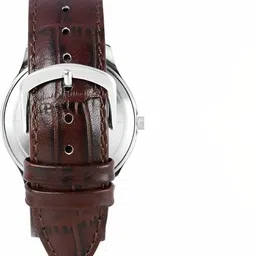 PERUCCI Men Brass Dial & Leather Textured Straps Analogue Watch WATH577DPRA299N8 image 3