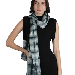 Style Shoes Checked Printed Cotton Stole image 4