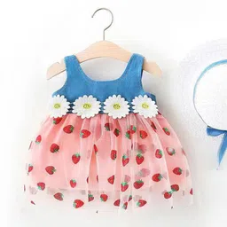 YK Girls Floral Print Fit & Flare Dress-picture-11