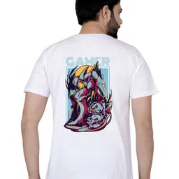 LA MILANO Men Graphic Printed Round Neck Pure Cotton T-shirt-picture-33