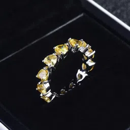 Designs & You Silver Plated AD Stone Studded Finger Ring-image-10