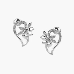 VALANOVA 14K White Gold Certified 0.35Ct Lab Grown Diamond Earrings-picture-14