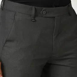 Van Heusen Men Textured Slim Fit Formal Trouser image 5