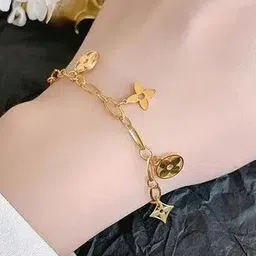 Cosmos Gold Stainless Steel Bracelet image 3