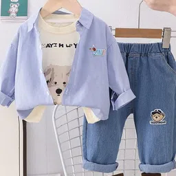 LULU & SKY Boys Printed T-shirt with Trousers-picture-28