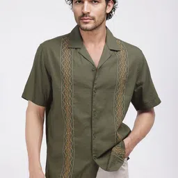 RARE RABBIT Men Comfort Opaque Casual Shirt-picture-3