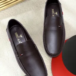 SHUAN Men Round Toe Lightweight Loafers-picture-31