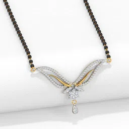 Anouk Gold-Plated Artificial Stones and Beads Mangalsutra image 3