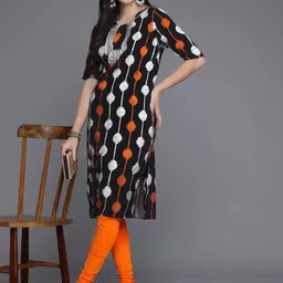 SZN Women Ethnic Motifs Printed Crepe Kurta image 2
