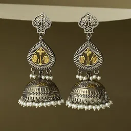 Fabindia Women Contemporary Jhumkas Earrings-picture-27