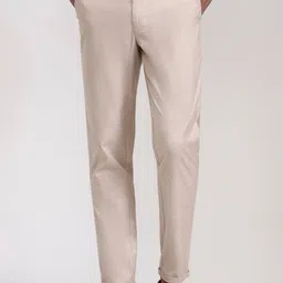 Greenfibre Men Striped Slim Fit Mid-Rise Trousers-picture-20