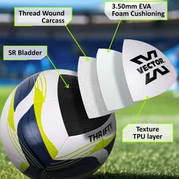 VECTOR X Thrifty Textured Machine Stitched Football image 4