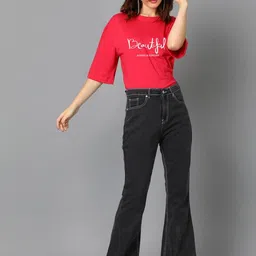 Kotty Women Typography Printed T-shirt image 1