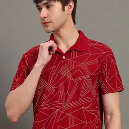 GET GOLF Men Printed Polo Collar T-shirt-picture-34