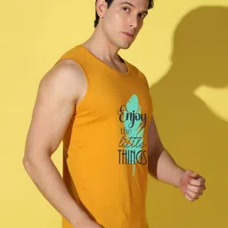 WOOSTRO Men Pack of 2 Typography Printed Round Neck Slim Fit Printed T-shirts image 5