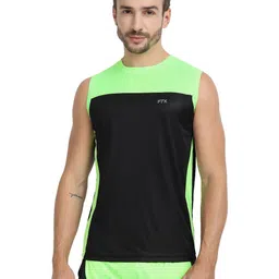 FTX Pack Of 3 Colourblocked Round Neck T-shirt image 2