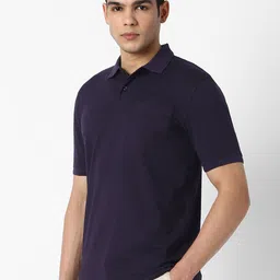 Peter England Men Printed Polo Collar T-shirt image 3