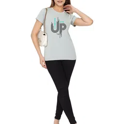 TRENDSATTIRE Typography Printed Round Neck T-shirt image 3