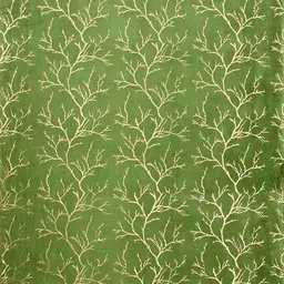 GEET CREATIONS Green & Gold-Toned Abstract Printed Velvet Door Curtain image 5