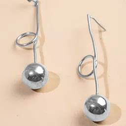 Studio One Love Brass-Plated Contemporary Drop Earrings-picture-27