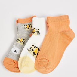 max Boys Pack Of 3 Printed Ankle-Length Socks-picture-44
