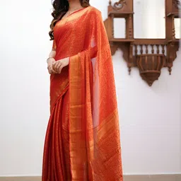 VASTRAHUT Woven Design Zari Banarasi Saree image 2