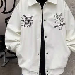 KPOP Men Bomber with Embroidered Jacket image 2