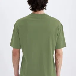 CLAFOUTIS Men Printed Drop-Shoulder Sleeves Cotton T-shirt image 3