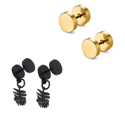 shobhram Unisex Gold Earrings-picture-23