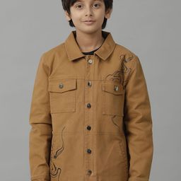 UNDER FOURTEEN ONLY Boys Longline Denim Jacket with Patchwork-picture-45