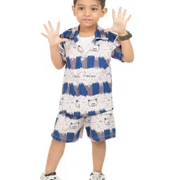 NEW GEN Boys Printed Short Sleeves Shirt with Shorts image 2
