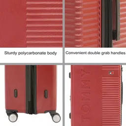 Tommy Hilfiger Rockfill Medium Check-In Expander Hard Luggage Trolley Bag image 3