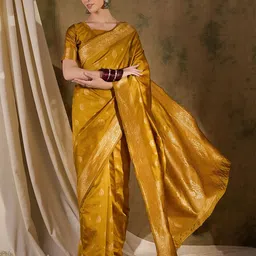 Maroosh Ethnic Motifs Zari Banarasi Saree-image-51