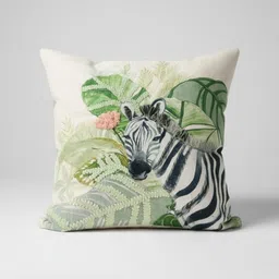 TANWAR WORLD Green & White Floral Square Cushion Covers-picture-27