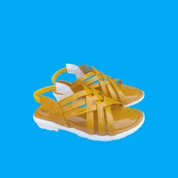 NEW LATEST Yellow Leather Sandals-picture-46