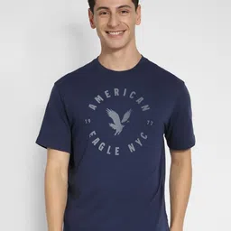 AMERICAN EAGLE OUTFITTERS Men Graphic Printed Round Neck Cotton T-shirt image 1