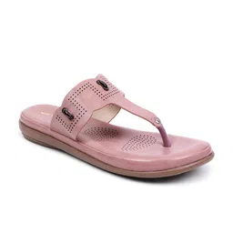 TRASE Women T-Strap Flats with Laser Cuts image 2