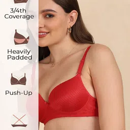 Tweens Medium Coverage Heavily Padded T-shirt Bra image 3