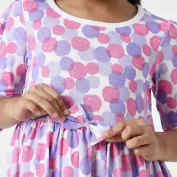 Nauti Nati Polka Dot Print Fit & Flare Dress image 5