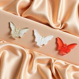 AccessHer Women Set of 3 Butterfly Claw Clip image 5