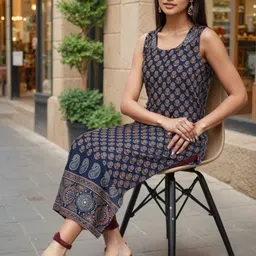 SZN Women Cotton Floral Printed Kurta-picture-17