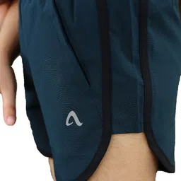 APPALUZO Girls Rapid-Dry Relaxed Fit Mid-Rise Running Sports Shorts image 4