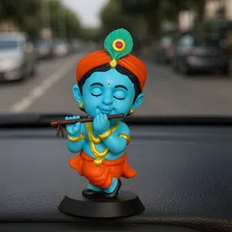 MISS PEACH Blue & Red Religious Idol Showpiece-image-18