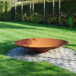 generic Campfire Fire Pit Bowl Corten Steel Fire Bowl for Wood Burning, Perfect for Backyard Barbeque, Outdoor Garden, Ideal for Bonfire Pit & Fireplace - Natural Rust (57.88D x 57.88W x 20 H) image 4