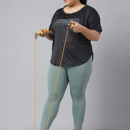 MKH Plus Size Relaxed Fit Typography Printed Dri-FIT Technology Sports T-shirt image 5